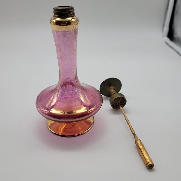 Vintage Perfume Bottle Purple Gold West Germany Irving Rice Import DE8 - Picture 12 of 12